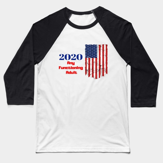 2020 Election USA Baseball T-Shirt by TulipDesigns